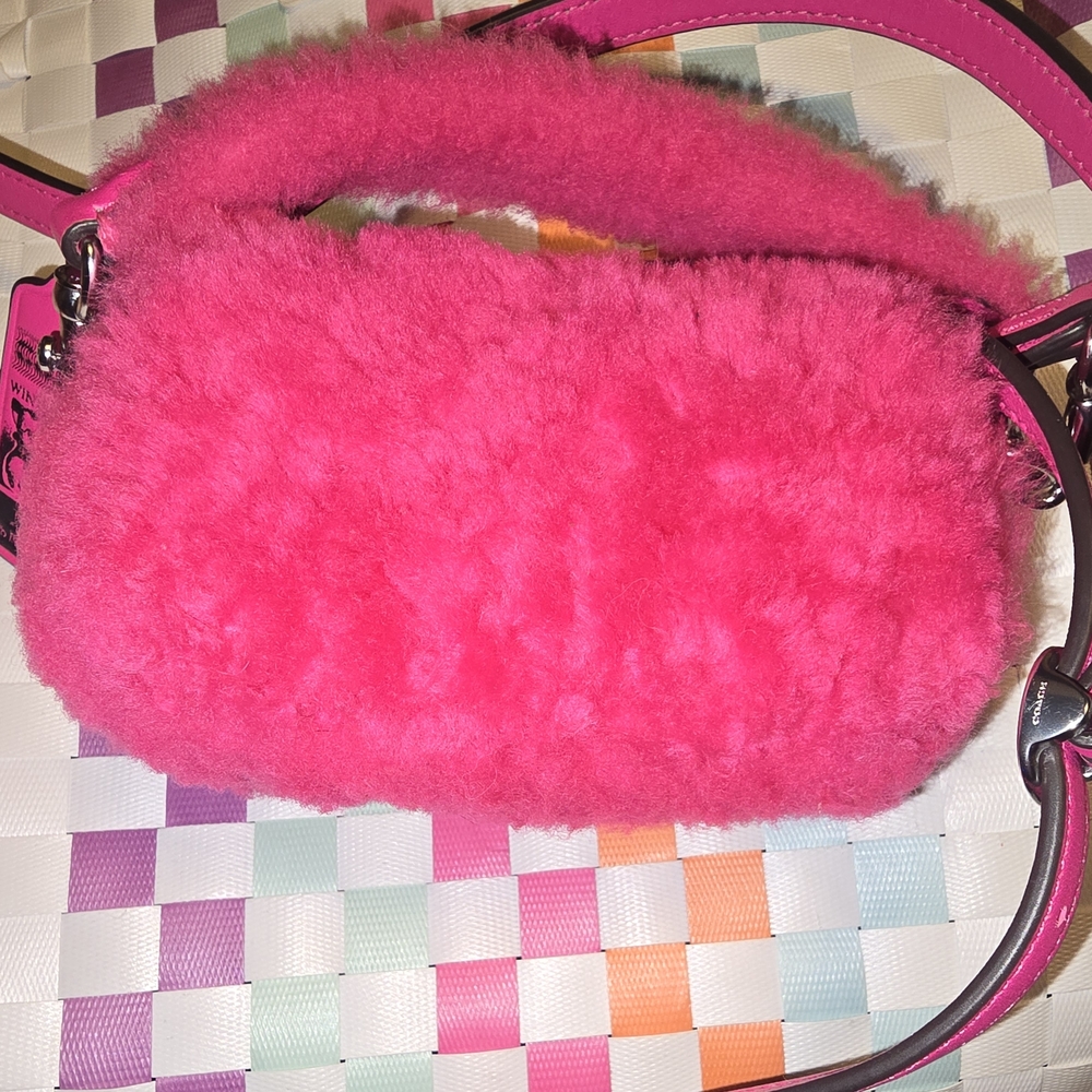 EUC Coach X Lil Nas Tabby 12 Shearling Fuschia Pink - Picture 11 of 15